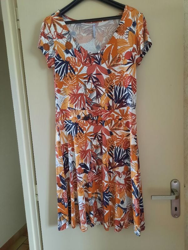 Robe mi longue manches courtes