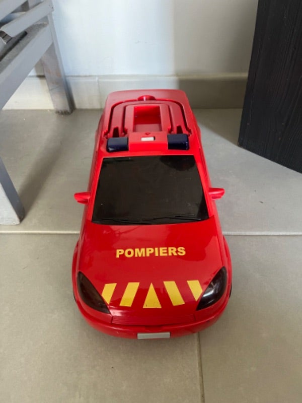 Voiture Pompier rangement petite voitures