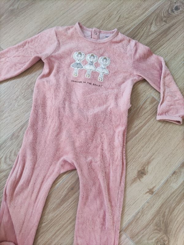 Pyjama velours ballerines Kiabi 36 mois