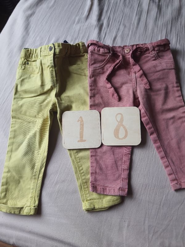 Lot 2 pantalons 18mois