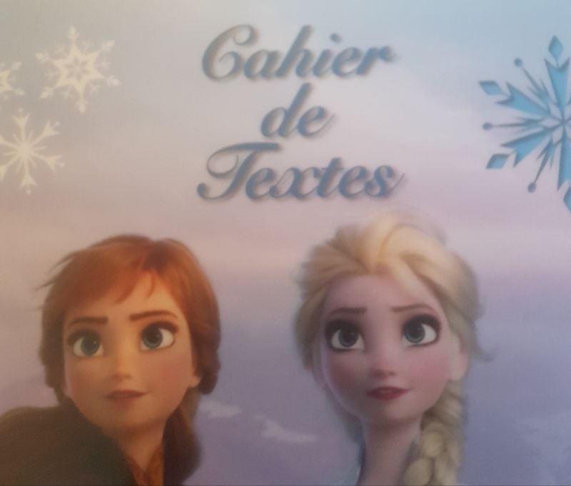 Cahier de texte fille Reine des Neiges Clairefontaine