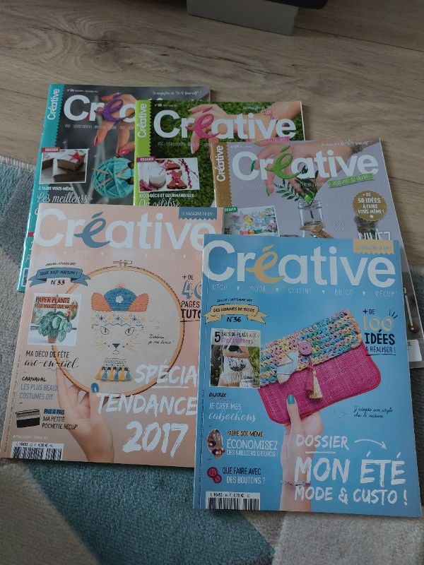Lot 5 magazines Créative