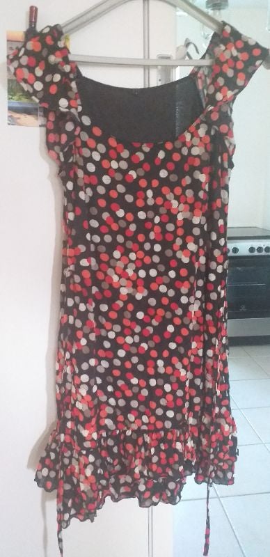Robe à motifs avec petite ceinture taille 2