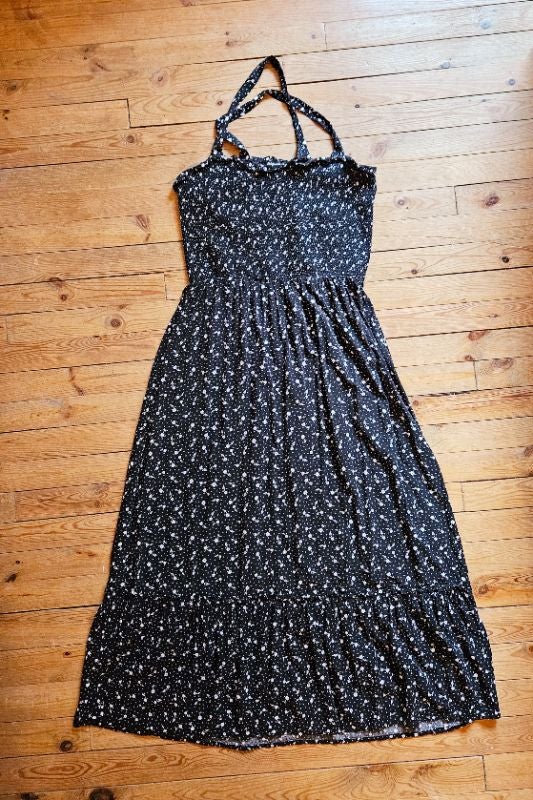 Robe longue fleurie XL