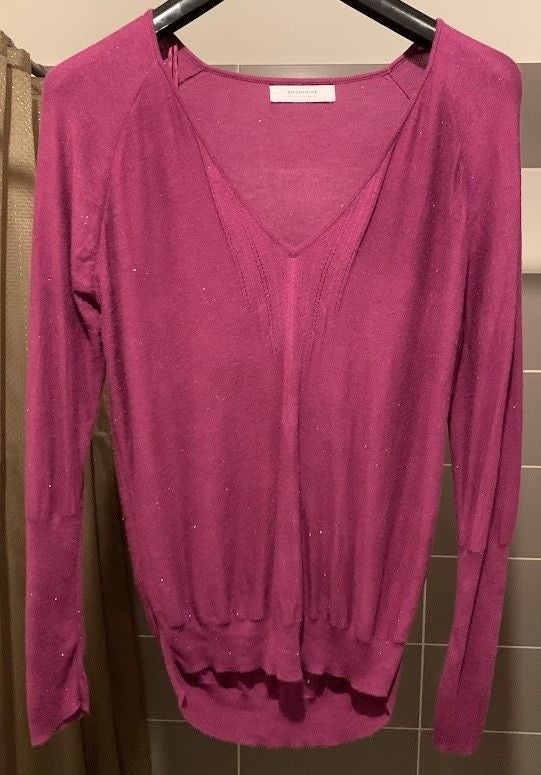 Pull rose pailletés