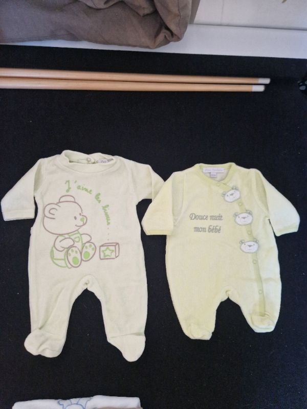 Lot de 2 Grenouillères Kimbaloo Bébé Fille 0 M