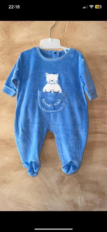 Pyjama velours 3 mois
