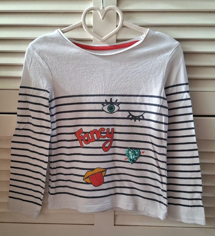 T-shirt rayé In Extenso motifs - 5/6 ans