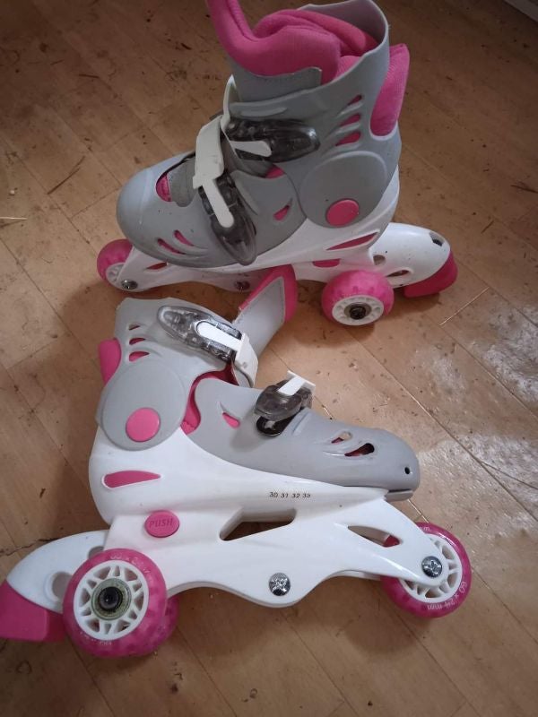 Rollers fille taille sur la deuxième photo