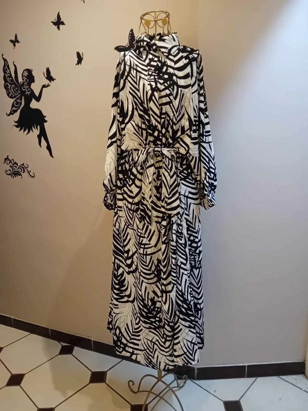 Robe longue imprimée