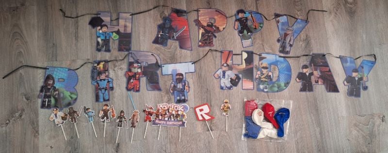 Déco anniversaire Roblox