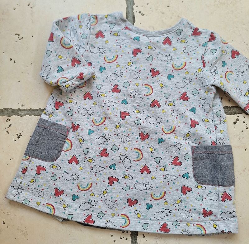 Sweat gris et jean Vertbaudet - 5 ans