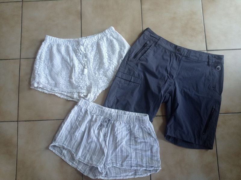 Lot de 3 shorts T. M (Tribord, Oysho)