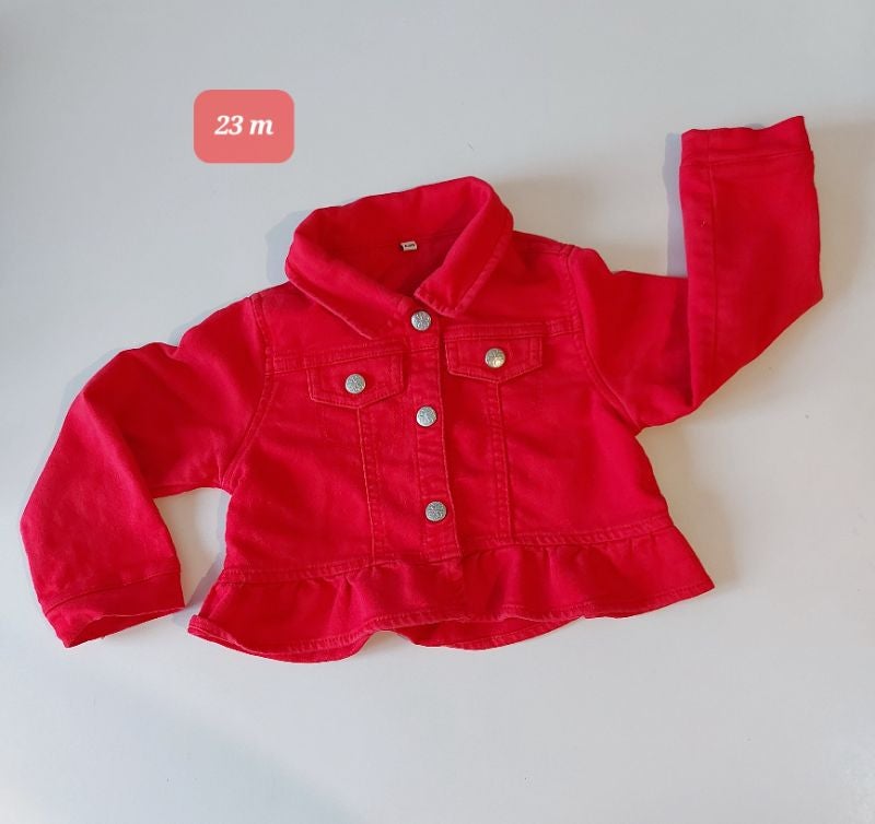 Veste rouge 23 mois