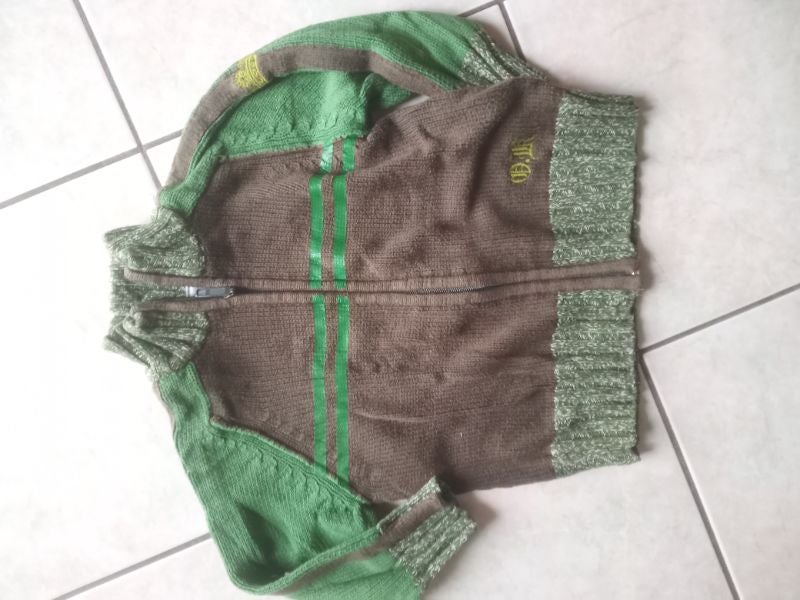 Gilet garçon zippé