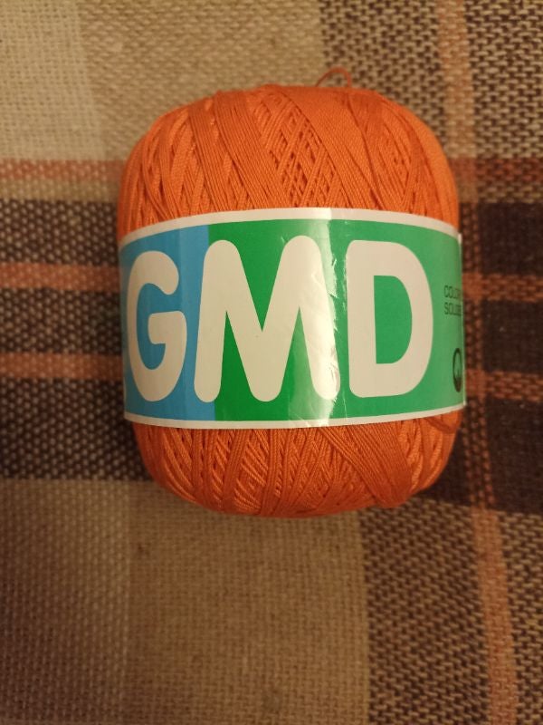 100 grammes de coton mercerisé orange GMD
