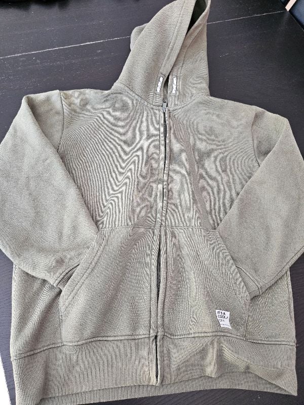 Veste à capuche Kaki Gémo 14ans