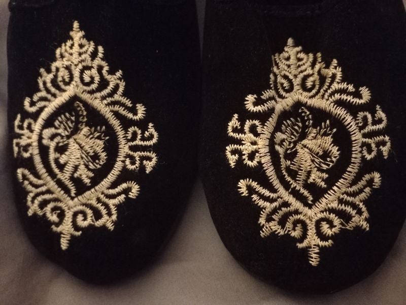 Mules brodés