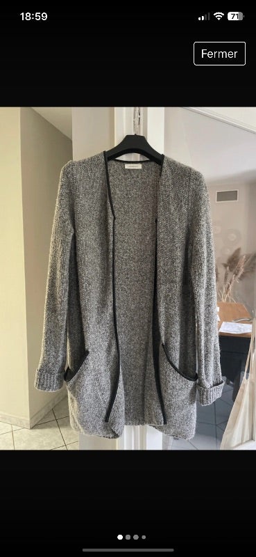 Manteau laine cache cache S