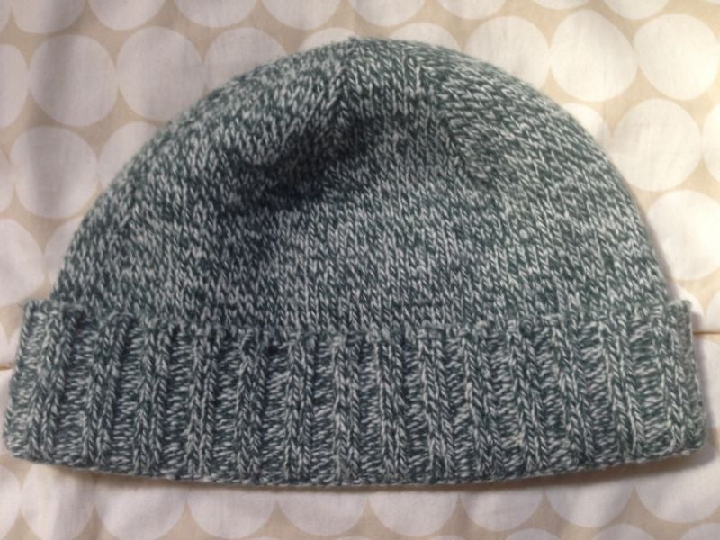 Bonnet vert chiné