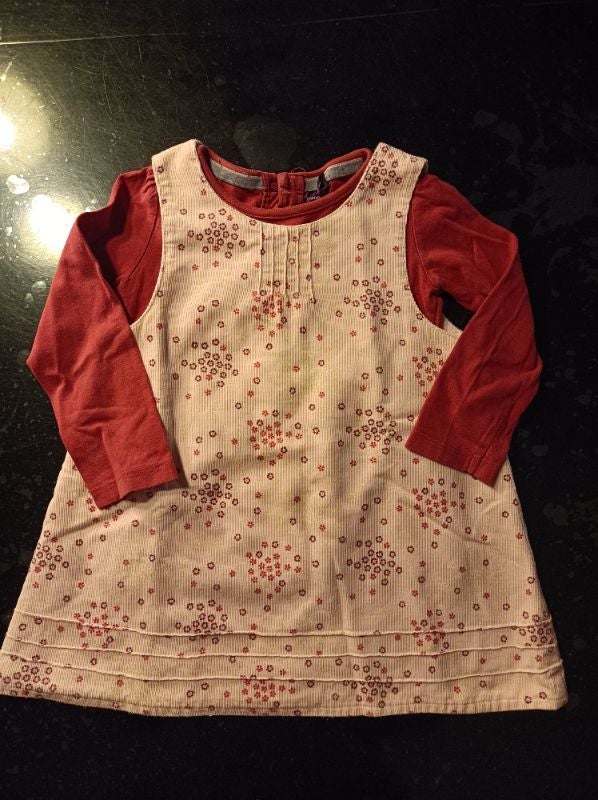 Ensemble bébé fille robe et tee shirt