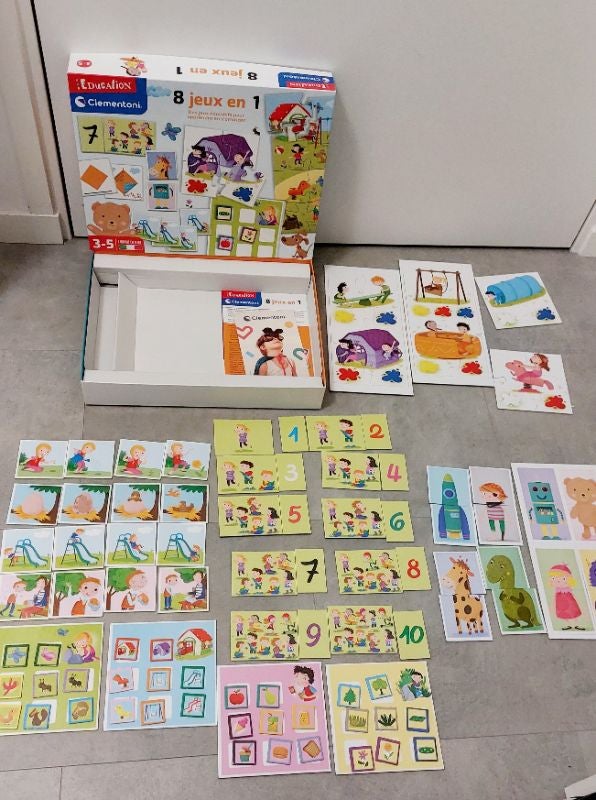 Jeu éducatif 8 en 1 - Clementoni  - 3/5 ans