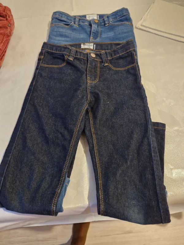 2 jeans simple 7 ans peu porté kiabi