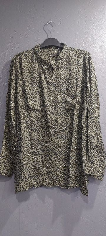 Chemise léopard kaki taille 50 neuf