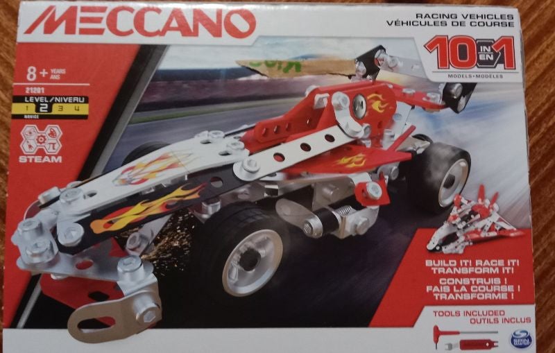 Meccano véhicule de course