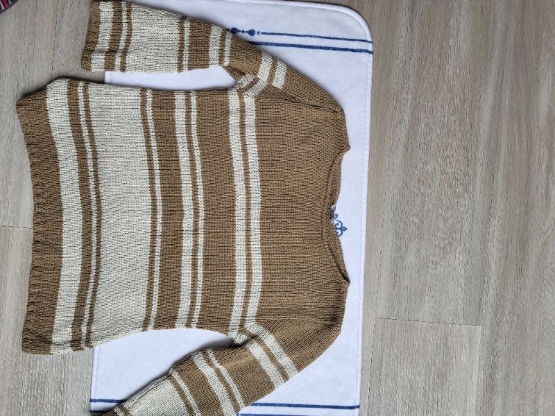 Pull en maille marron