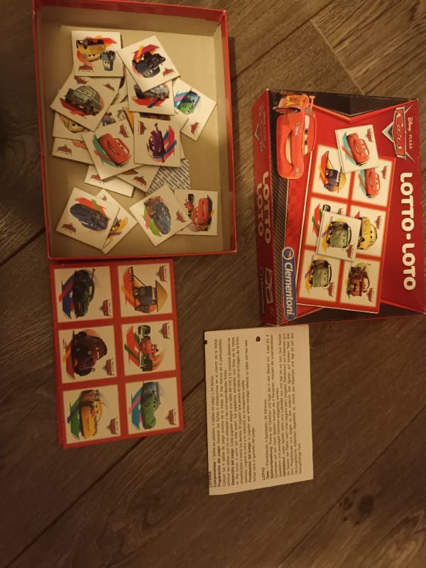 Jeu de loto cars