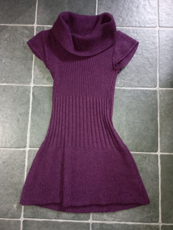 Robe laine violette