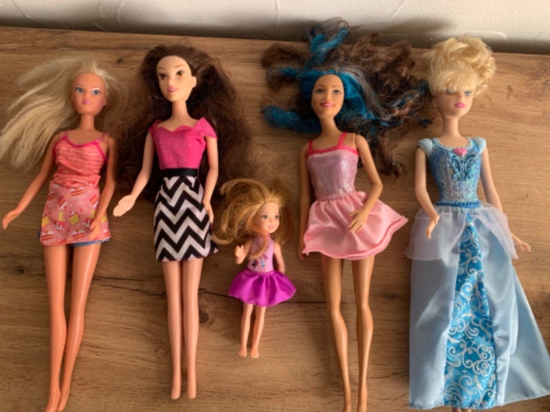 Lot de 5 Barbie avec accessoires