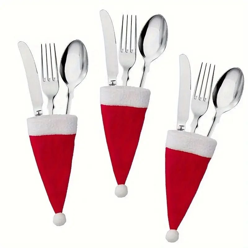 10-Pack de supports de couverts de Noël