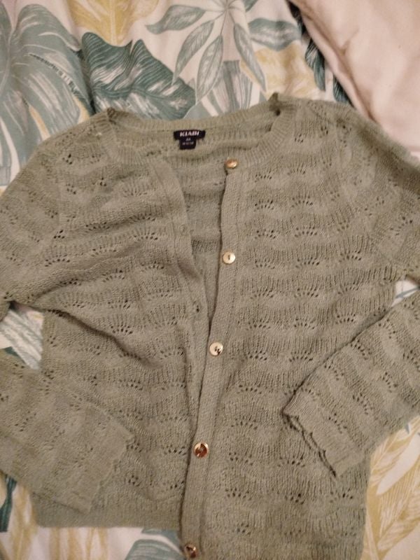 Gilet vert taille 4 ans Kiabi
