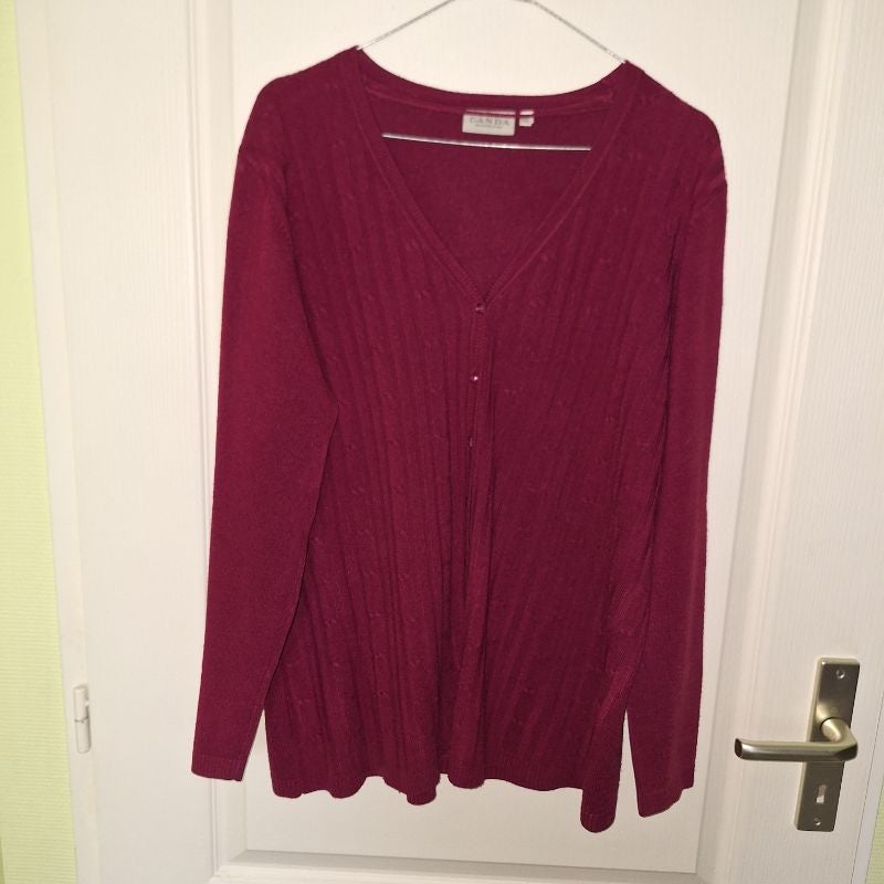 Gilet bordeaux femme taille 46