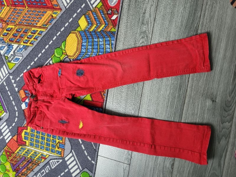 Jean slim rouge