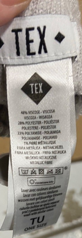 Paire de gant femme crème et argenté