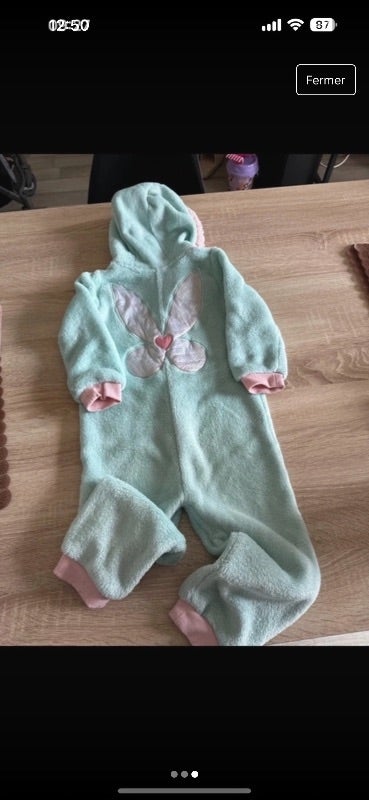 Combinaison pyjama chaud