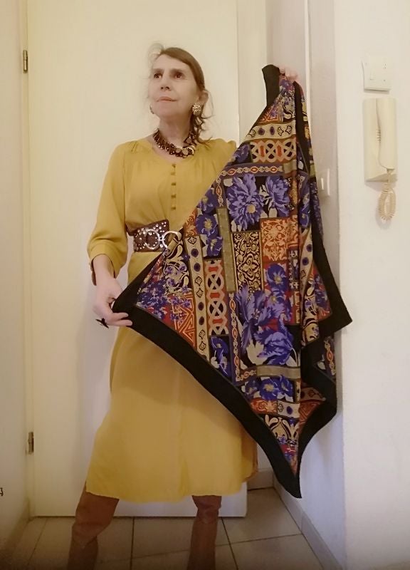 Grand foulard Vintage neuf