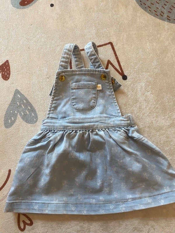 Robe salopette en jean