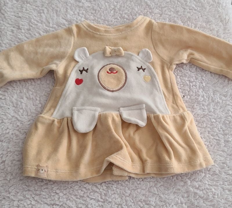 Robe velours nounours
