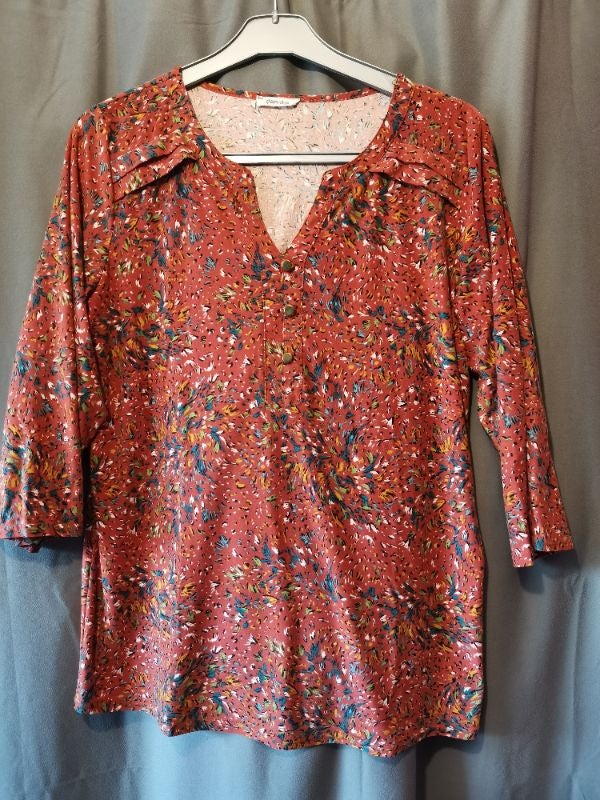 Blouse manches 3/4 Paprika Taille 42
