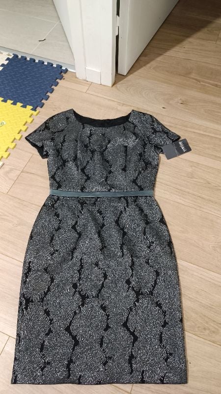 Robe chic femme noir et argenté, 38