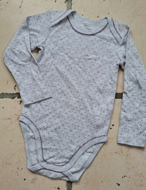 Body gris à motifs Tex Baby - 36 mois neuf