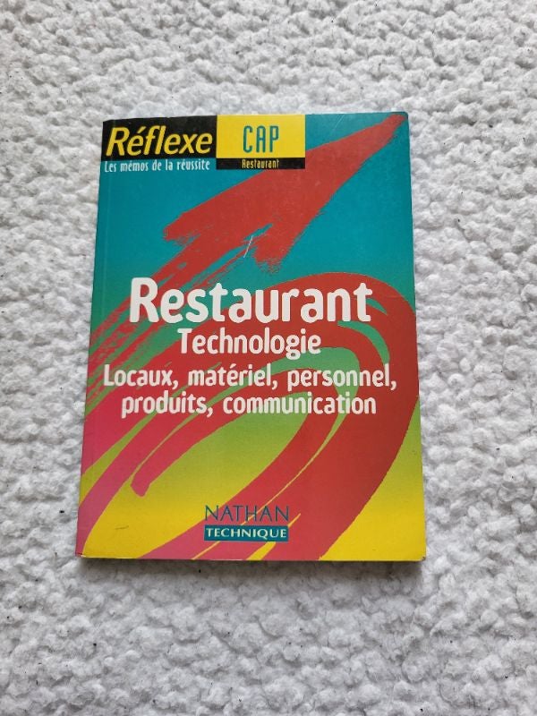 Livre Réflexe CAP restaurant