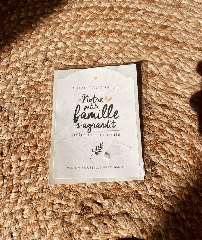 Étiquette annonce grossesse
