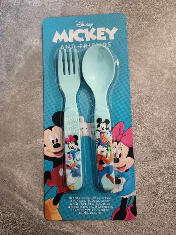Couverts vaisselle plastique Mickey Minnie