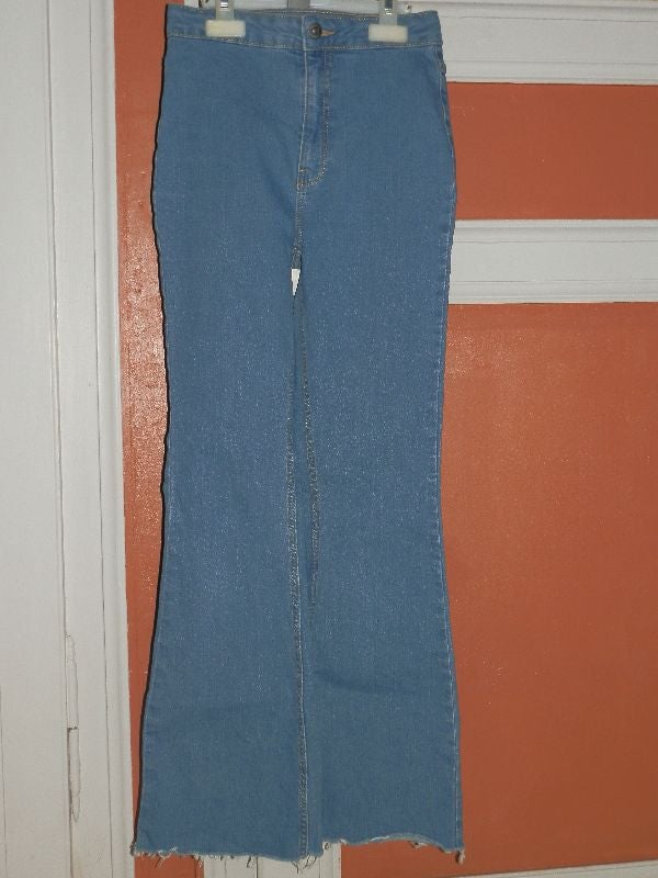 Jean flare bleu
