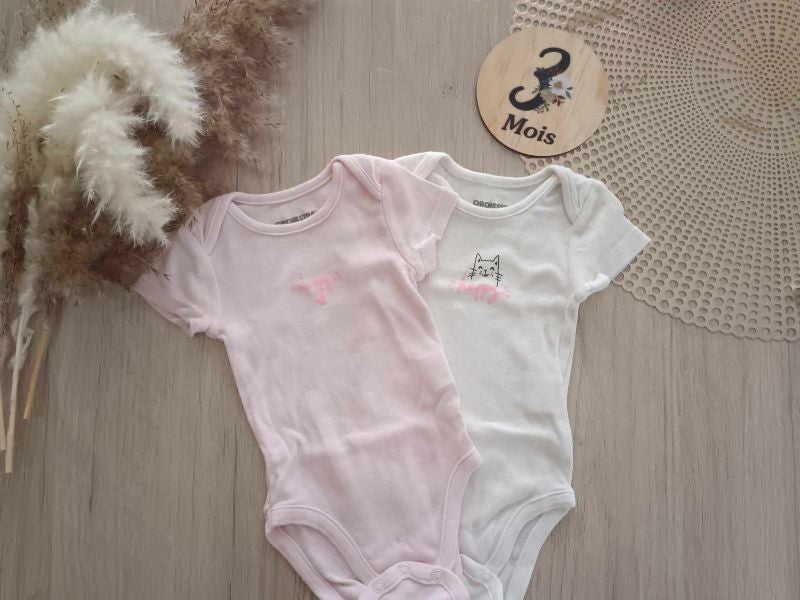 Lot de 2 Bodys